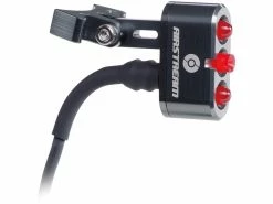 Supernova Airstream Tail Light 2 Feux Arrière Pour Montage Sur Tige De Siège - Noir Poli