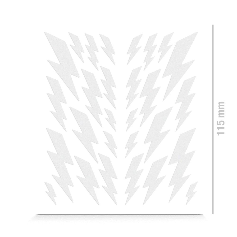 Reflective Berlin SHAPES Réfléchissantes - Rock Rain - Blanc – Image 2