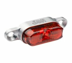 SON Feu Arrière à LED Pour Montage Sur Porte-bagages-argenté